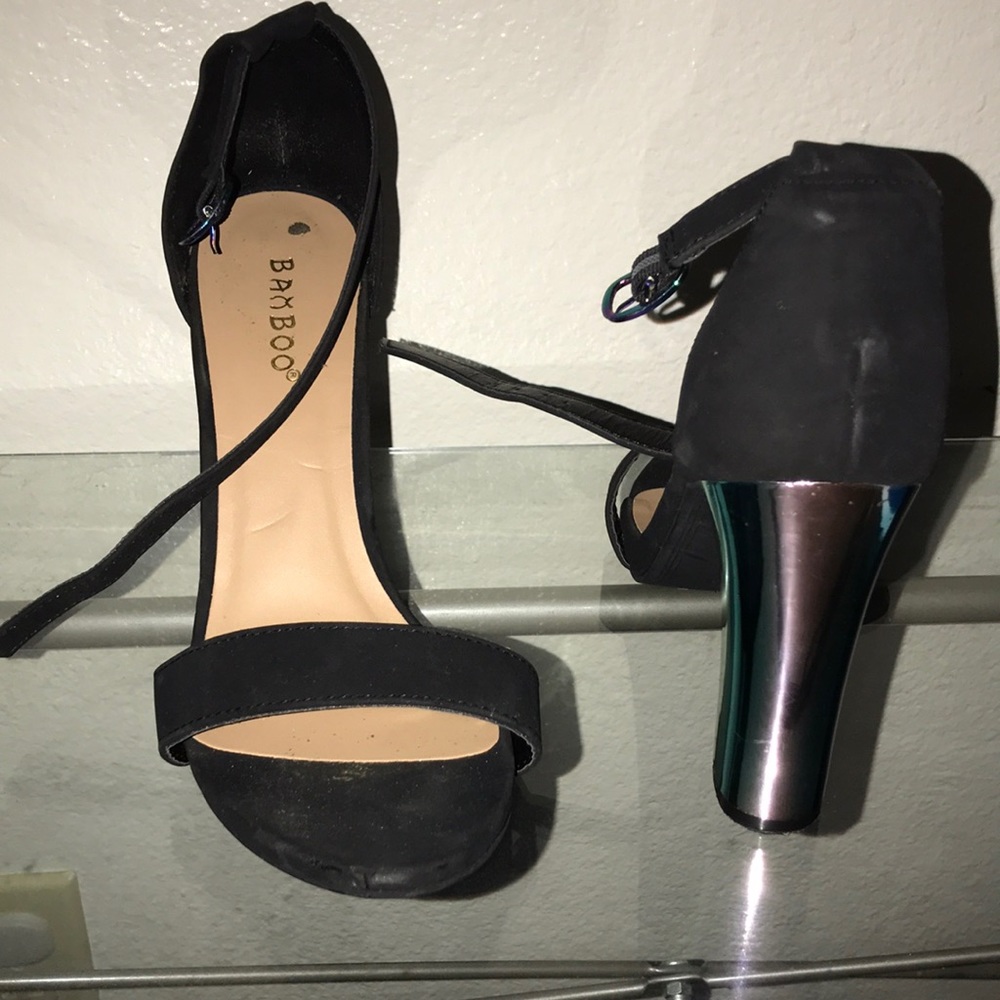 metallic color heels